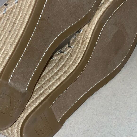 NWT Karl Lagerfeld Catalyna Jewel Embellished Espadrille Wedge Sandals size 11 - Picture 9 of 9